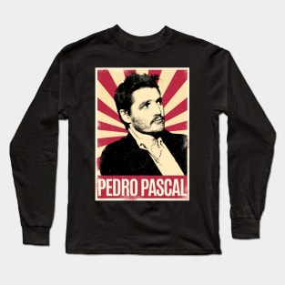 Retro Vintage Pedro Pascal 80s Long Sleeve T-Shirt